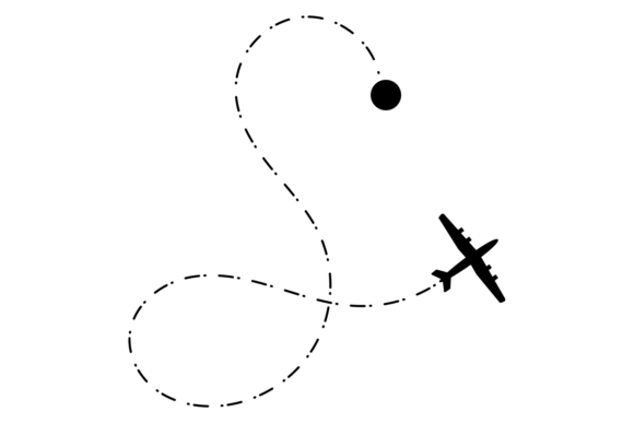 Download Journey Flight Path. Aerial Trip Black L - Aerial Collection