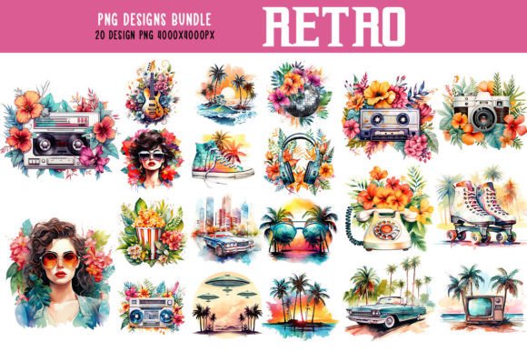 Download Back to the 80s Retro Vibes Bundle - Retro Collection