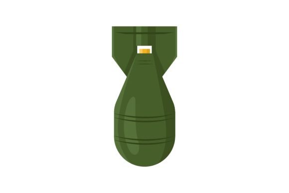 Download Vector Picture of Heavy Aerial Bomb with - Aerial Collection